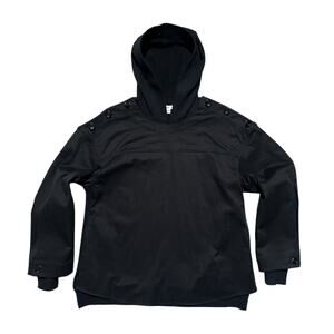 Adeam detachable paneled hoodie